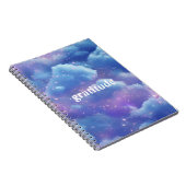 Blue Cloudy Journal de la Gratitude esthétique | R (Côté Droit)