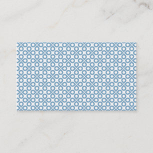 BLUE CLOVER PATTERN VISITEKAARTJE
