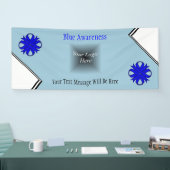 Blue Clover Ribbon van Kenneth Yoncich Spandoek (Beurs)