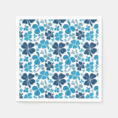 Blue Clover Shamrock Pattern St. Patrick's Day Servet (Voorkant)