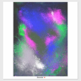 "Blue Clusters" Vinyl Craft Sticker