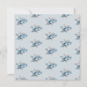 Blue Coastal Beach invitations à l'anniversaire de (Dos)