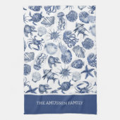 Blue Coastal Living Home Decor Theedoek (Verticaal)