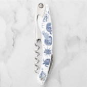 Blue Coastal Wedding Kurkentrekker (Voorkant)