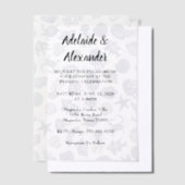 Blue Coastal Wedding Vellum Uitnodigingen (Offset)