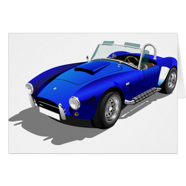 Blue Cobra Car (Voorkant Horizontaal)