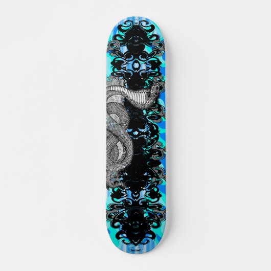 Blue Cobra - Gepersonaliseerd Skateboard (Voorkant)