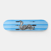 Blue Cobra - Gepersonaliseerd Skateboard (Horizontaal)