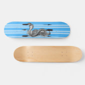 Blue Cobra - Gepersonaliseerd Skateboard (Horizontaal)
