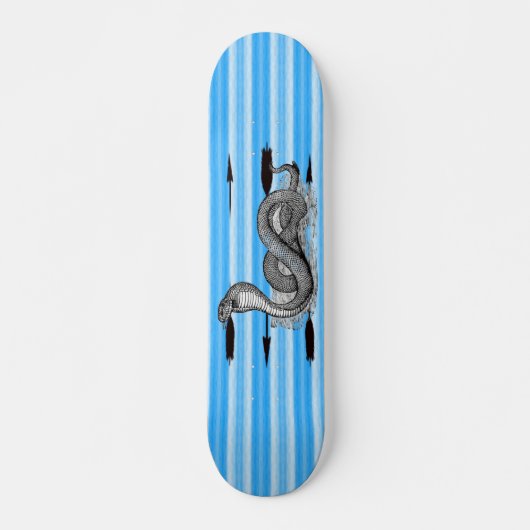 Blue Cobra - Gepersonaliseerd Skateboard (Voorkant)