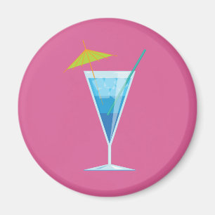 Blue Cocktail Magnet Magneet