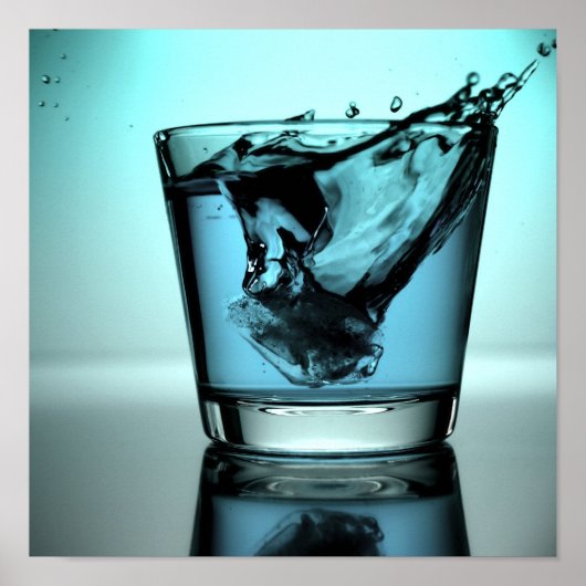 Blue cocktail poster (Voorkant)