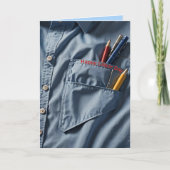 Blue Collar Labor Day Feestdagen Kaart (Voorkant)