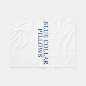 Blue Collar Llows Funny Quote  Fleece Deken (Voorkant (Horizontaal))