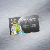 Blue Collar Worker | Construction Tools Magnetisch Visitekaartje (Voorbeeld)