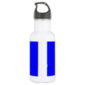 Blue Color Gepersonaliseerd Designer Waterfles (Achterkant)
