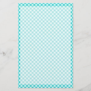 Blue Combination Classic Checkerboard door STaylor Briefpapier