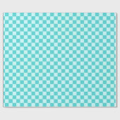 Blue Combination Classic Checkerboard door STaylor Cadeaupapier (Vlak)
