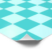 Blue Combination Classic Checkerboard door STaylor Perfect Poster (Hoek)