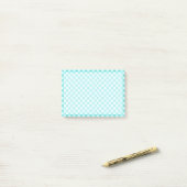 Blue Combination Classic Checkerboard door STaylor Post-it® Notes (Op bureau)