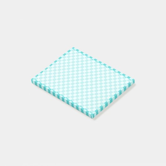 Blue Combination Classic Checkerboard door STaylor Post-it® Notes (Schuin)