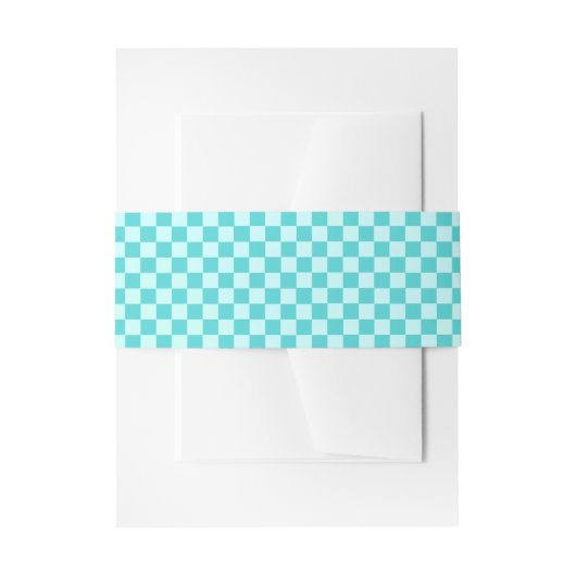 Blue Combination Classic Checkerboard door STaylor Uitnodigingen Wikkel (Voorkant Voorbeeld)