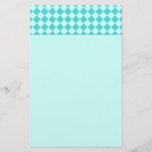 Blue Combination Diamond Pattern van Shirley Taylo Briefpapier