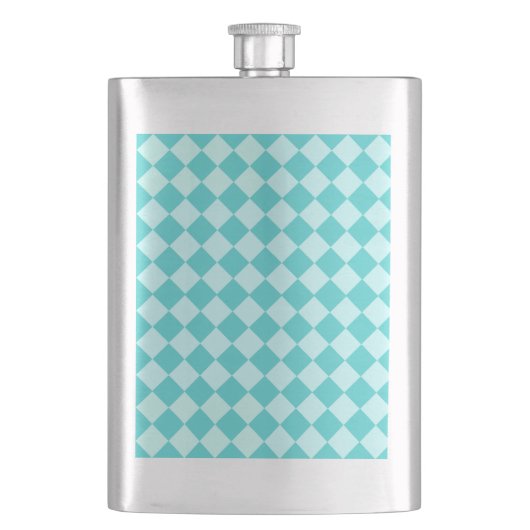 Blue Combination Diamond Pattern van Shirley Taylo Heupfles (Voorkant)