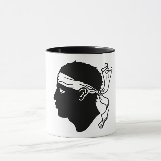 Blue Combo Mok met vlag van Corsica (Midden)