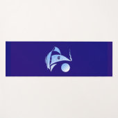 Blue Comedy en Tragedie Theater Sailboot Yogamat (Voorkant (horizontaal))