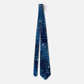 Blue Computer Circuit Board Stropdas (Achterkant)