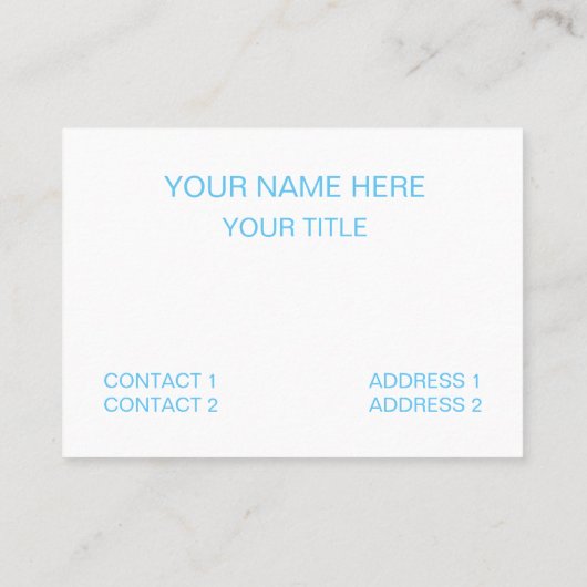 Blue Concentric Square Pattern Visitekaartje (Achterkant)