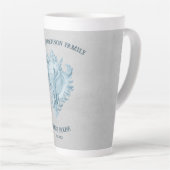 Blue Conch Shell Latte Mok (Rechterhoek)