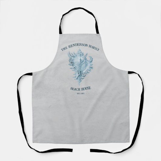 Blue Conch Shell Schort (Voorkant)