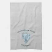 Blue Conch Shell Theedoek (Verticaal)