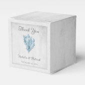 Blue Conch Shell Wedding Favor Boxes Bedankdoosjes (Voorkant Zijde)