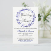 Blue Confetti - Invitation Wedding shower de Coupl (Debout devant)