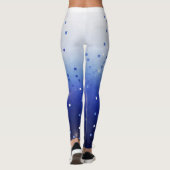 Blue Confetti Squares Leggings (Dos)