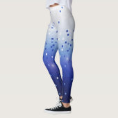 Blue Confetti Squares Leggings (Gauche)