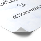 Blue Confetti Welcome Poster Print (Hoek)