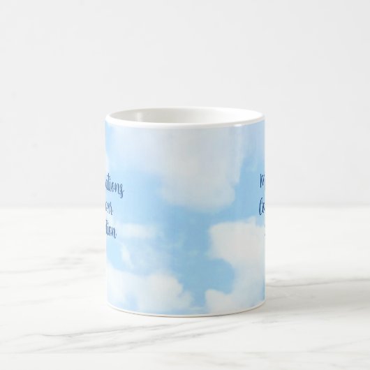 Blue Congrates Afstuderen - Aangepaste naam en jaa Koffiemok (Center)