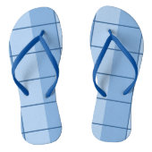 Blue Cool Geometric Pattern Teenslippers (Voetbed)