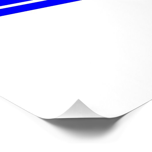 Blue Cool-klasse Perfect Poster (Hoek)