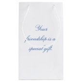 Blue Coquette Bow Bachelorette Party Gift Klein Cadeauzakje (Achterkant)