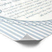 Blue Coquette Bow Rocking Horse Diaper Thoughts Poster (Hoek)