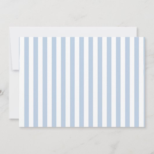 Blue Coquette Seashells Baby Shower Photo Bedankkaart (Achterkant)