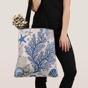 Blue Coral Canvas tas – Kustoceaan met ster