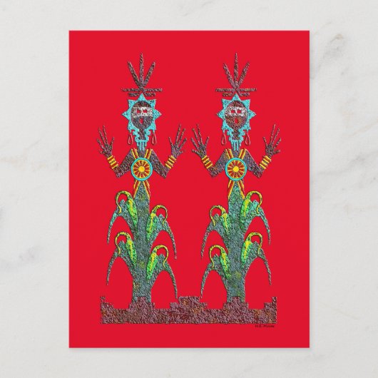 Blue Corn Briefkaart (Voorkant)