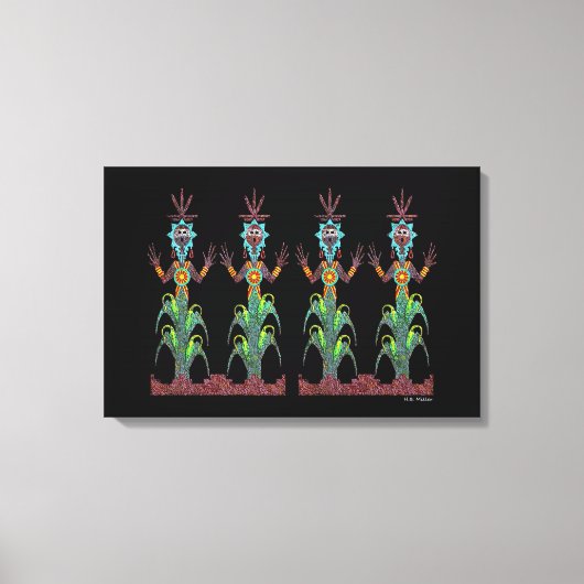 Blue Corn Canvas Afdruk (Voorkant)