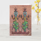 Blue Corn People, Navajo Mythology Kaart (Gele Bloem)